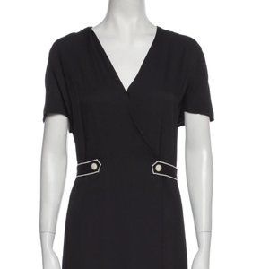 rag & bone A-line Black Viscose Short Sleeve Mini Dress